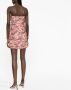 Alessandra Rich Mini-jurk met bloemenprint Roze - Thumbnail 3