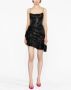 Alessandra Rich Gelamineerde mini-jurk Zwart - Thumbnail 2