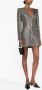 Alessandra Rich Mini-jurk met pailletten Zwart - Thumbnail 2