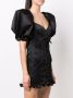 Alessandra Rich Mini-jurk met pofmouwen Zwart - Thumbnail 3
