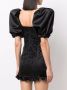 Alessandra Rich Mini-jurk met pofmouwen Zwart - Thumbnail 4
