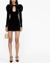 Alessandra Rich Mini-jurk met strikdetail Zwart - Thumbnail 2