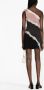 Alessandra Rich Asymmetrische mini-jurk Zwart - Thumbnail 3