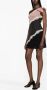 Alessandra Rich Asymmetrische mini-jurk Zwart - Thumbnail 4