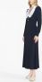 Alessandra Rich Midi-jurk met oversized kraag Blauw - Thumbnail 3