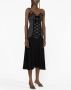 Alessandra Rich Midi-jurk met kanten afwerking Grijs - Thumbnail 4