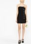 Alessandra Rich Mini-jurk met krijtstreep Zwart - Thumbnail 2
