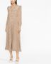 Alessandra Rich Midi-jurk met stippen Beige - Thumbnail 3