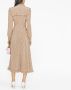 Alessandra Rich Midi-jurk met stippen Beige - Thumbnail 4