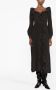 Alessandra Rich Midi-jurk met stippen Zwart - Thumbnail 2