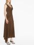 Alessandra Rich Midi-jurk met stippen Bruin - Thumbnail 3