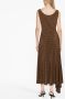 Alessandra Rich Midi-jurk met stippen Bruin - Thumbnail 4