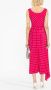 Alessandra Rich Midi-jurk met stippen Roze - Thumbnail 4