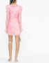Alessandra Rich Mini-jurk met ruche Roze - Thumbnail 4