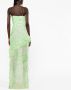 Alessandra Rich Strapless jurk Groen - Thumbnail 4