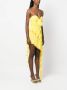 Alessandra Rich Asymmetrische jurk Geel - Thumbnail 3