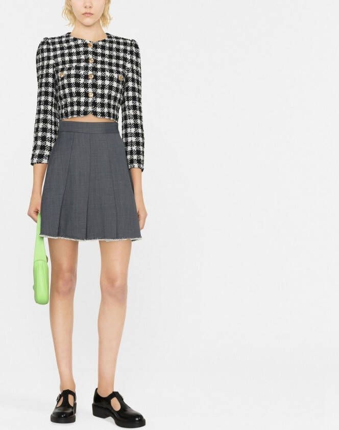 Alessandra Rich Tweed jack Zwart