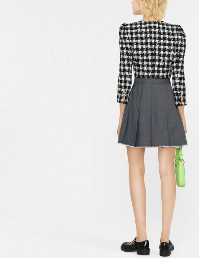 Alessandra Rich Tweed jack Zwart