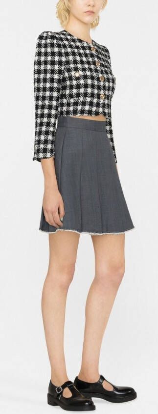 Alessandra Rich Tweed jack Zwart