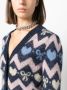 Alessandra Rich Vest met jacquard Blauw - Thumbnail 5