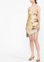 Alessandra Rich Mini-jurk met V-hals Geel - Thumbnail 2