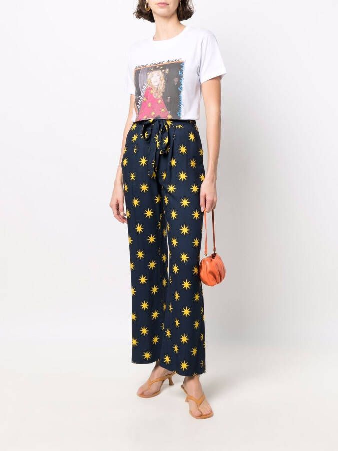 alessandro enriquez T-shirt met fotoprint Wit