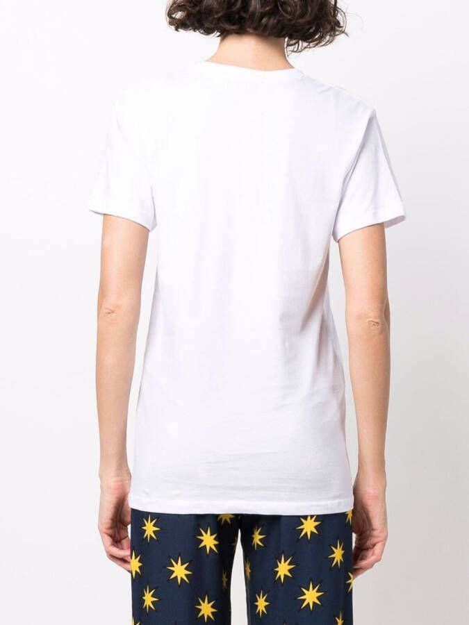 alessandro enriquez T-shirt met fotoprint Wit