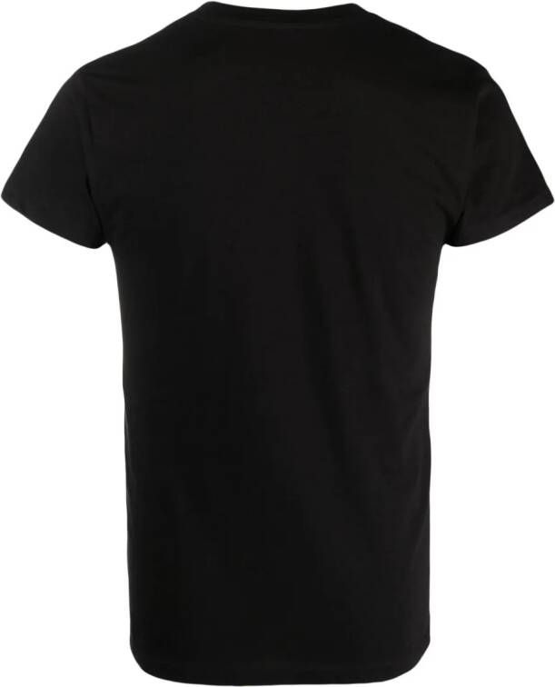 Alessandro enriquez T-shirt met logoprint Zwart