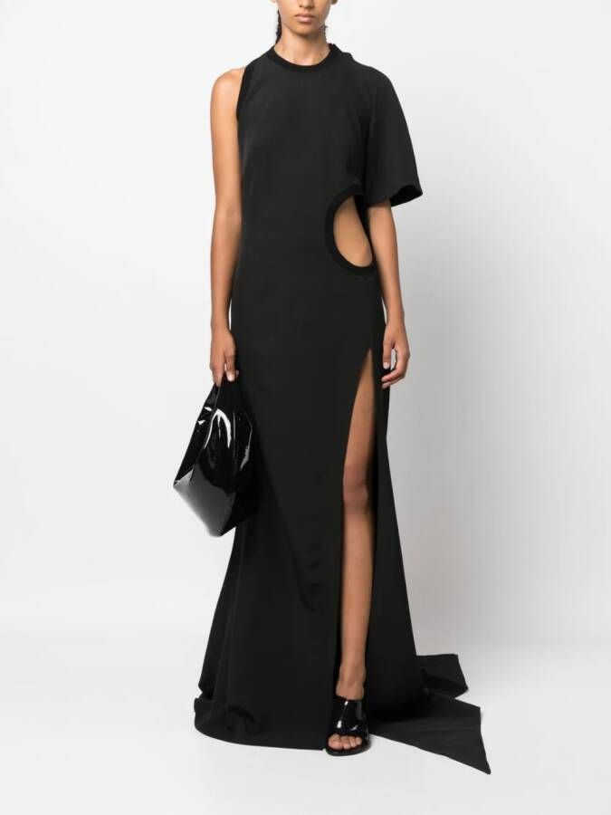 ALESSANDRO VIGILANTE Asymmetrische jurk Zwart
