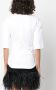 ALESSANDRO VIGILANTE Blouse met trechterhals Wit - Thumbnail 4