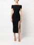 ALESSANDRO VIGILANTE Off-shoulder jurk Zwart - Thumbnail 2