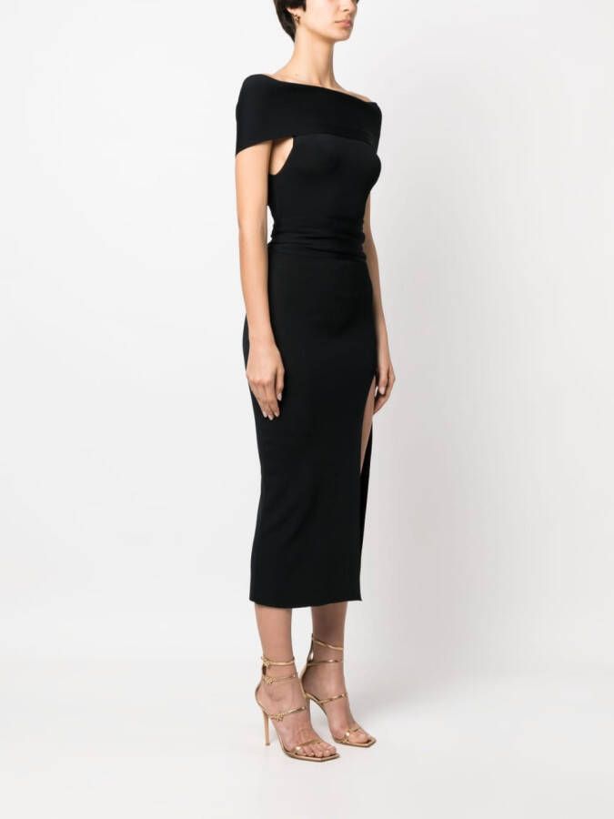 ALESSANDRO VIGILANTE Off-shoulder jurk Zwart