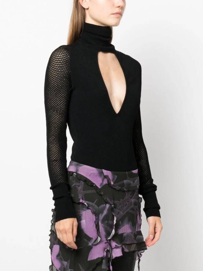 ALESSANDRO VIGILANTE Body met col Zwart