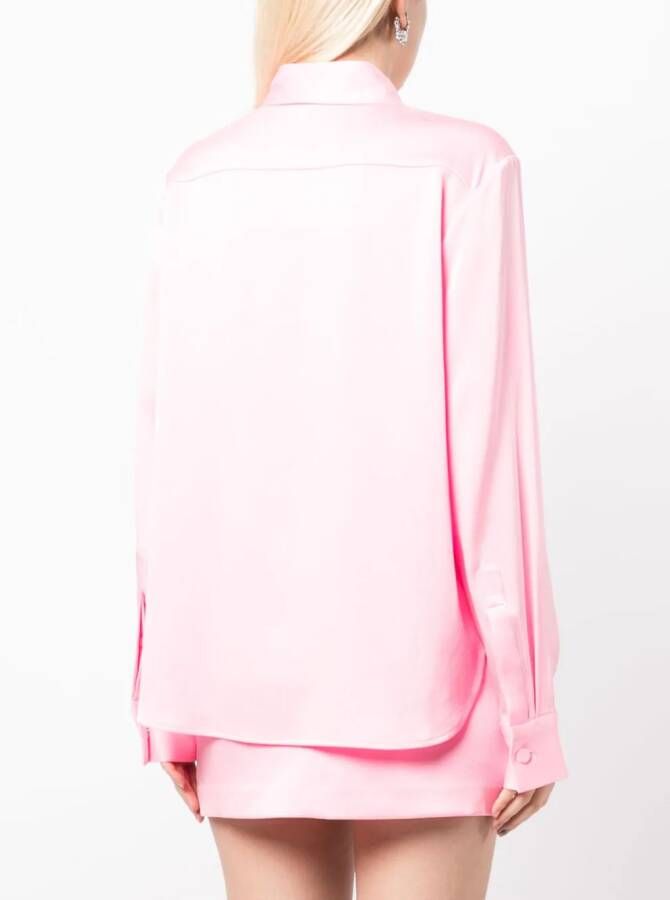 Alex Perry Blouse met satijnen afwerking Roze