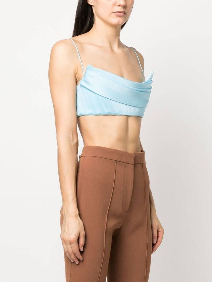 Alex Perry Cropped korset Blauw