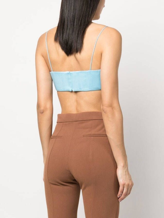 Alex Perry Cropped korset Blauw