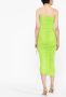 Alex Perry Midi-jurk met ruches Groen - Thumbnail 4