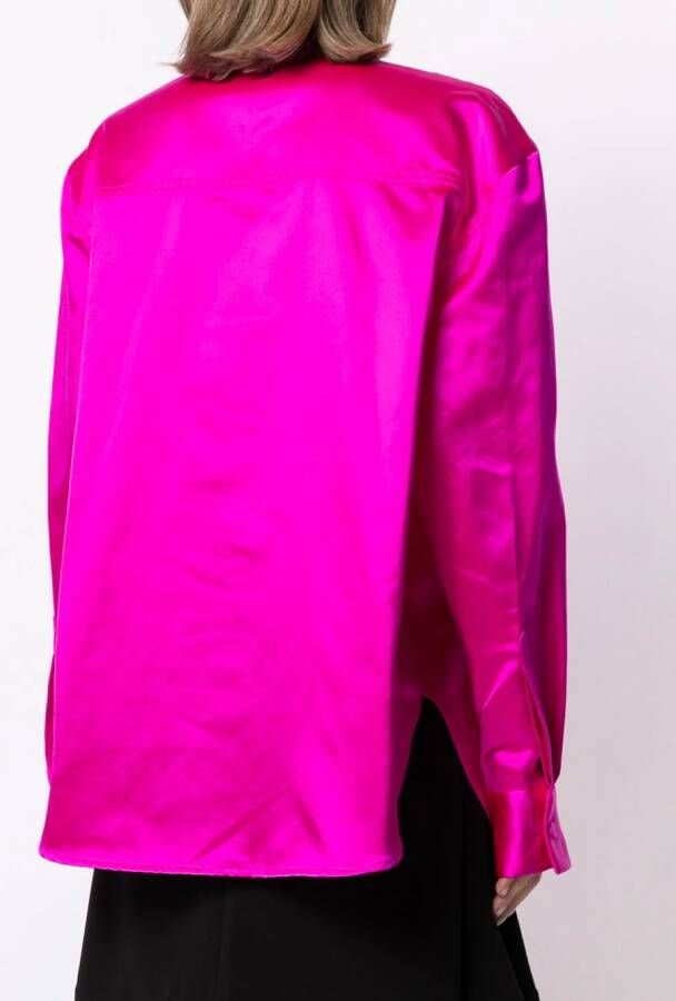 Alex Perry Satijnen blouse Roze