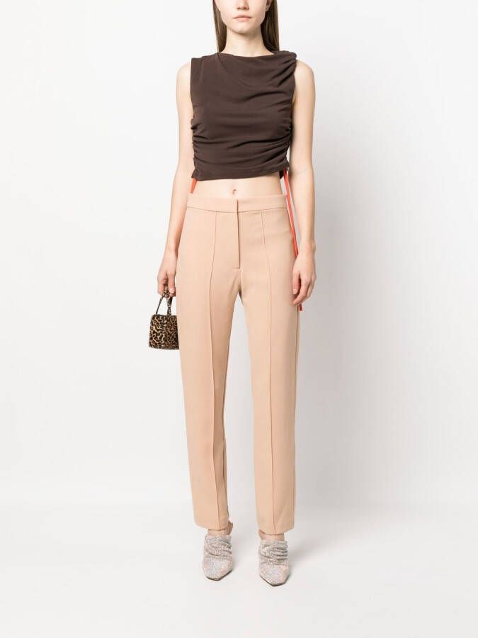 Alex Perry Straight plooibroek Beige