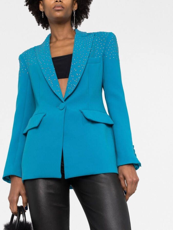 Alex Perry Verfraaide blazer Blauw