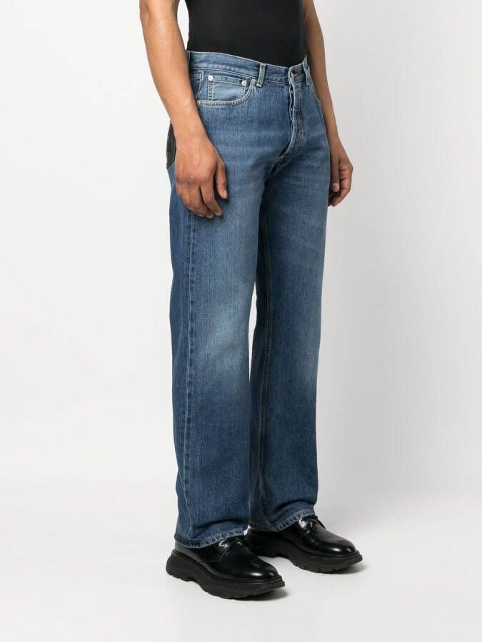 Alexander McQueen Straight jeans Blauw