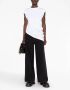 Alexander McQueen Asymmetrisch T-shirt Wit - Thumbnail 2