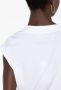 Alexander McQueen Asymmetrisch T-shirt Wit - Thumbnail 3