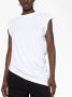 Alexander McQueen Asymmetrisch T-shirt Wit - Thumbnail 5