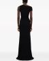 Alexander McQueen Asymmetrische jurk Zwart - Thumbnail 3