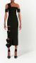 Alexander McQueen Asymmetrische jurk Zwart - Thumbnail 2