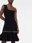 Alexander McQueen Asymmetrische jurk Zwart - Thumbnail 5