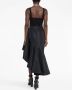 Alexander McQueen Asymmetrische midi-jurk Zwart - Thumbnail 4