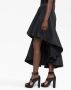 Alexander McQueen Asymmetrische midi-jurk Zwart - Thumbnail 5