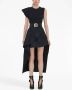 Alexander McQueen Asymmetrische midi-jurk Zwart - Thumbnail 2